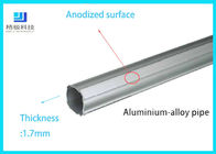 6063-T5 Alüminyum Alaşımlı Boru Kalınlığı 1.7mm Gümüş Beyaz 4m/Bar AL-2817