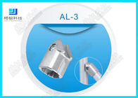 Gümüş Renk Alüminyum Boru Eklemleri AL-3 Tüp Dişi Konnektör Kalıp Döküm