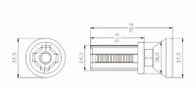 SGS Plastik Ayak Kupası Alüminyum Boru Bağlantı Parçaları AL-24C OD 28mm için