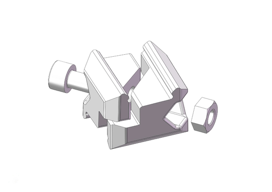 AL-8 Aluminum Tube Connector 28mm Turnover Industrial Pipe Connector For Workbench
