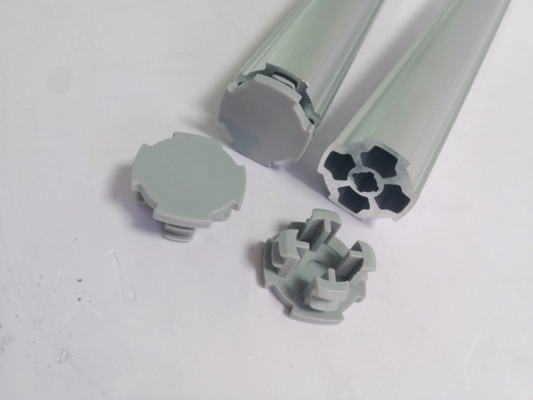6063-T5 Plum Blossom Tubing Aluminium Alloy Silvery Oxidation Flower Pipe Al-M
