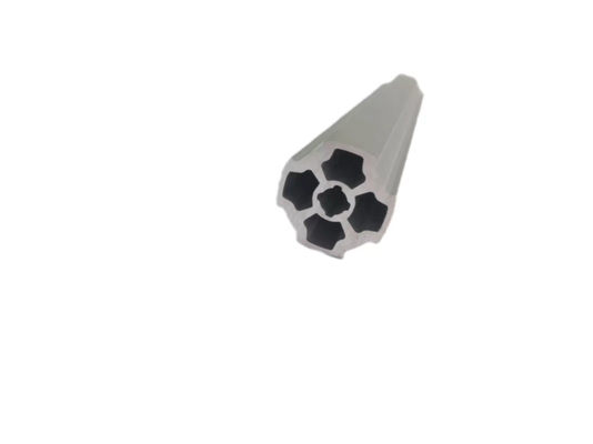 6063-T5 Plum Blossom Tubing Aluminium Alloy Silvery Oxidation Flower Pipe Al-M