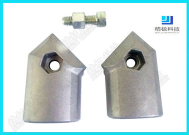 Silver Die Casting Aluminium Tube Joints / Female Aluminum Tubing Connectors