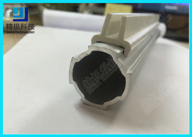 Aluminium Alloy Tube Glass Card Slot For 5mm Glass Pane And Acrylic Board PP In White P-2000-A