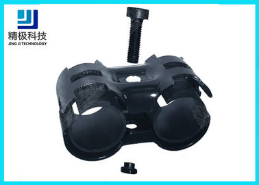 Adjustable Swivel Metal Pipe Joints For Rotating In Pipe Rack System Black Fitting HJ-8
