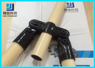 Durable Black Metal Pipe Joints 360 Degree Rotating Angle Pipe Connectors HJ-12