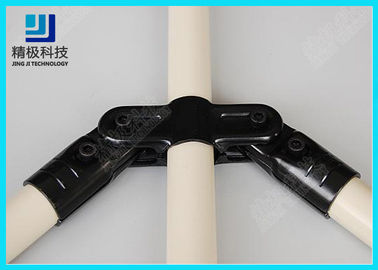 Durable Black Metal Pipe Joints 360 Degree Rotating Angle Pipe Connectors HJ-12
