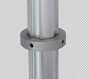 AL_19 Anodizing Silver Outer Aluminium Tube Joiners Connect Two Pipes Die Casting