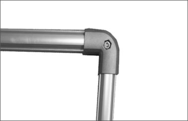 Elbow Round Aluminum Pipe Connectors Pipe Joints For Industrial Pipe Rack System