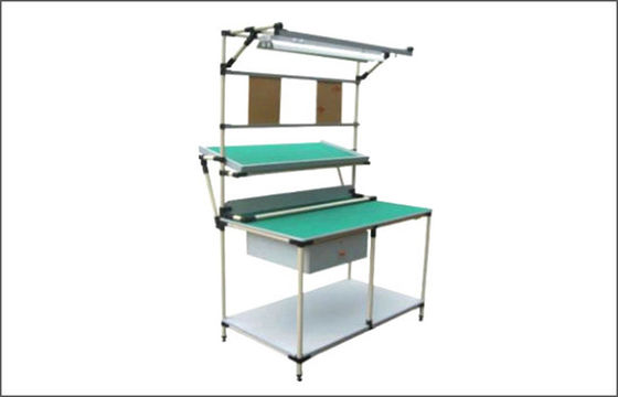 Pipe Workbench modular pipe rack workstation assembled by pipe joints adjustable size easy handling lightweight