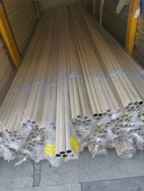 Beige PE Coated 0.8MM 1.0MM Thickness Steel Lean Pipe
