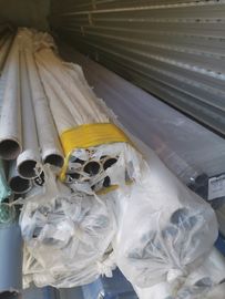 Beige PE Coated 0.8MM 1.0MM Thickness Steel Lean Pipe
