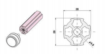 Casting 6063-T5 Rack System Aluminum Tube For Rack Workstation