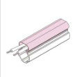 PVC Wiring Duct AL-2817 Aluminium Pipes Fittings For Workbench