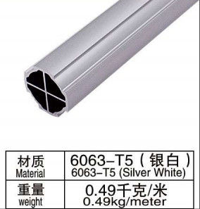 AL-V 6063-T5 28mm Logistic Equipment Aluminium Pipes