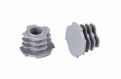 Industrial Workbench Plastic Cap Aluminum Pipe Fitting AL-26 For OD 28mm