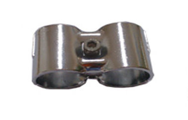 Dia 28mm Chrome Pipe Connectors 2.5mm Thickness For Shelves