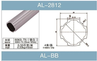 Alüminyum Kırlangıç ​​Kuyruğu Boru Çapı 28mm, Boru Et Kalınlığı 1.2mm Yassı Gümüş Beyaz AL-2812