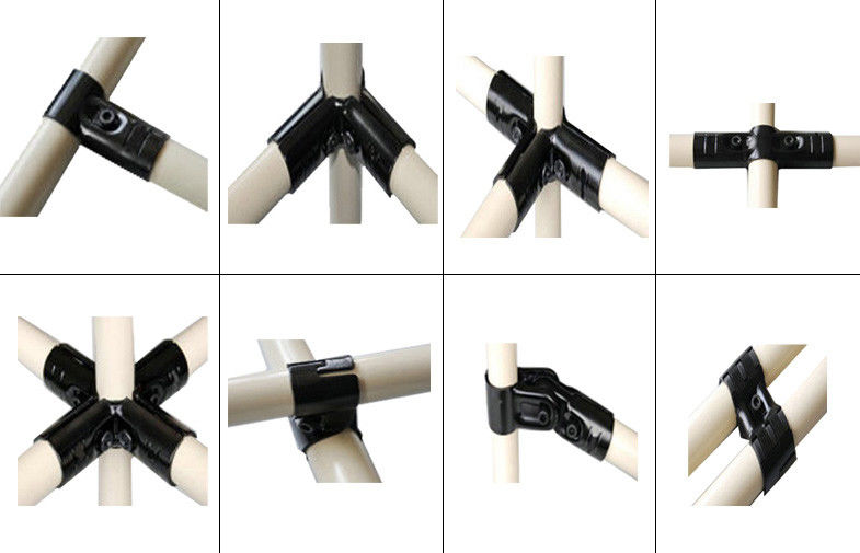 Durable Metal Pipe Connectors , Black Metal Tube Connectors For Various Sizes Temperature Ratings