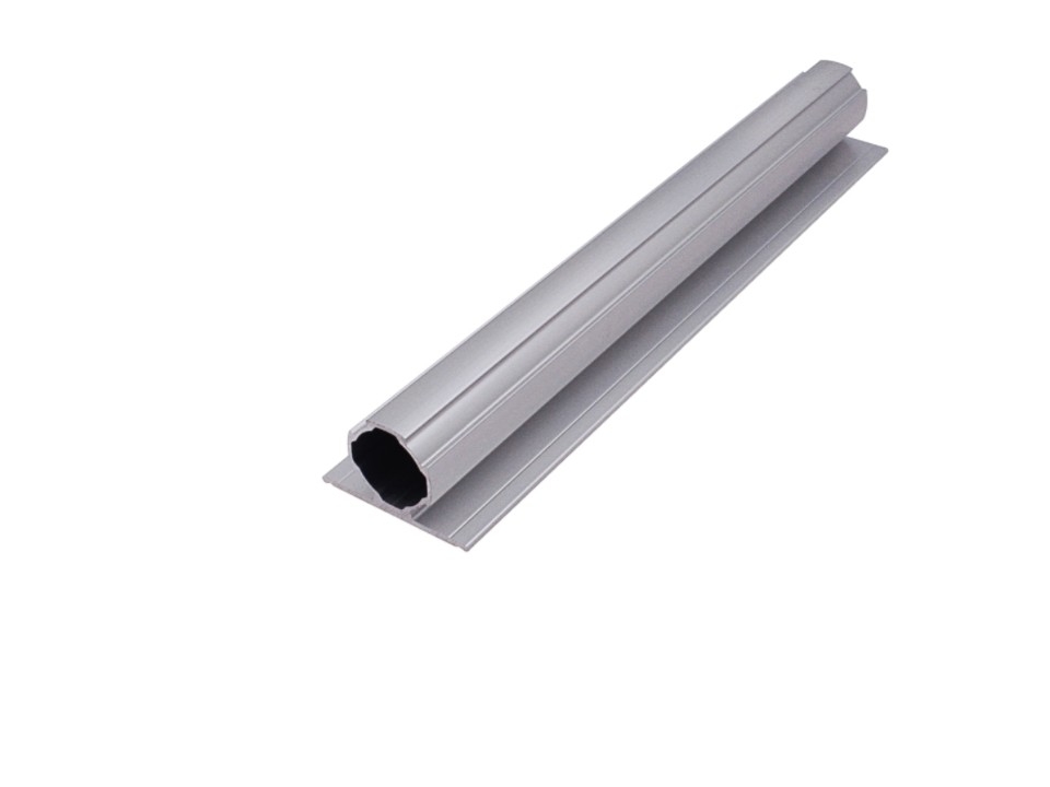 Al-K 6063-T5 28mm Aluminum Alloy Round Tube With Slotted Edge Silver White