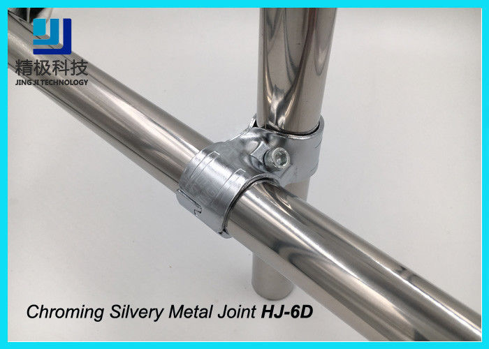High Intensity Chrome Pipe Connectors , 2.5 mm Industrial Pipe Fittings HJ-6D