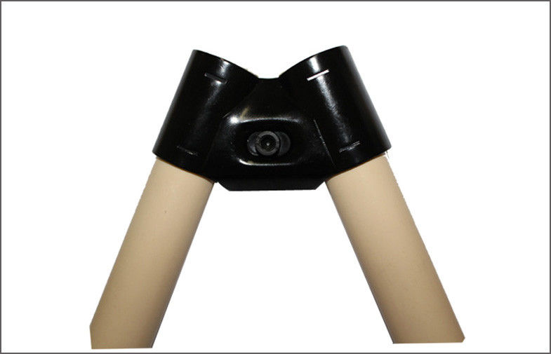 Plastic Coated Metal Pipe Connectors Dia 28mm , Galvanized Steel Pipe Fittings