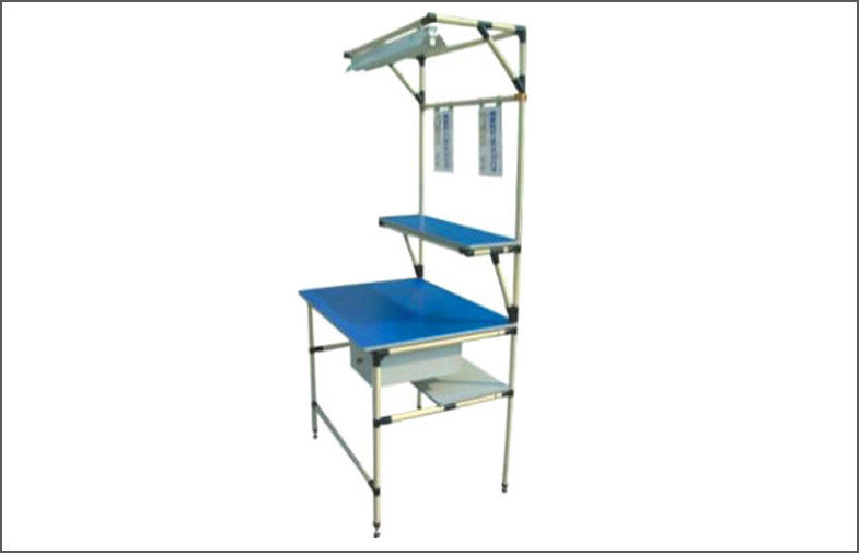 Industrial ABS Coated Pipe Workbench , Small ESD Mat Workstation