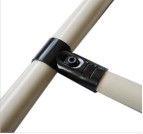 Black Metal Pipe Connectors Joint Various Sizes For Customized Structures