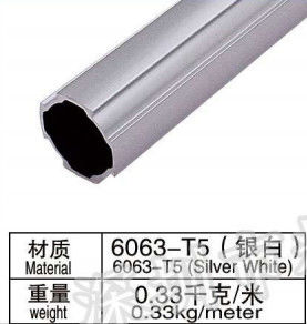 AL-2812 4m Aluminium Alloy Pipe 6063-T5 For Logistic Equipment Assembly