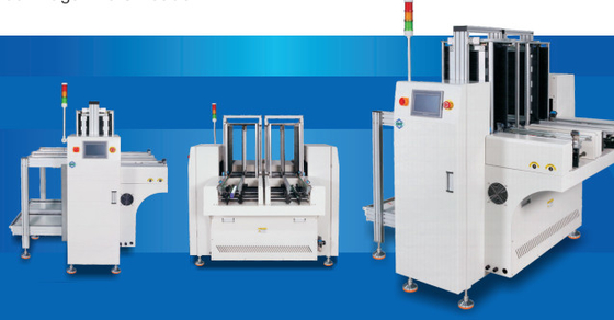 Kalite SMT Serisi PCB Taşıyıcı Makinesi/İkili Dergi Açıcı Sınır boyutu 1475x1475x1220mm PCB Yüksekliği 900±20mm fabrika