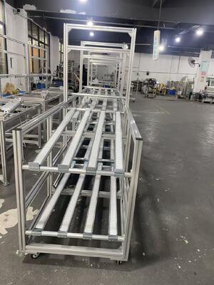 Standart Çok Katmanlı Akışkan Şerit Taşıma Rack Yüksek Esneklik Ve Dayanıklılık