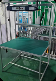 Modüler Esnek Yalın Tüp Çalışma Masaları Yalın Üretim için Yapılmış Ergonomik