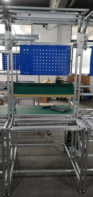 Alüminyum Profili ESD Pegboard, Flow Rack ve Işık Sistemi ile Yalın Çalışma İstasyonu